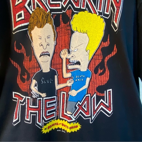 Gildan Vtg MTV Beavis and Butthead Breakin the Law Mike Judge T Shirt
Size XL - Picture 6 of 6
